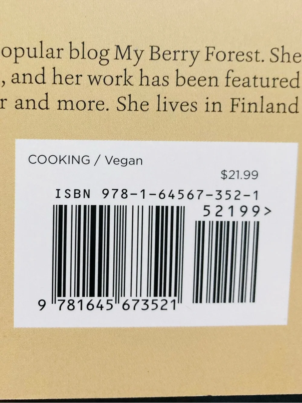 NEW Fantastic Vegan Cookies Cookbook 60 Plant-Based Treats by Tiina Strandberg